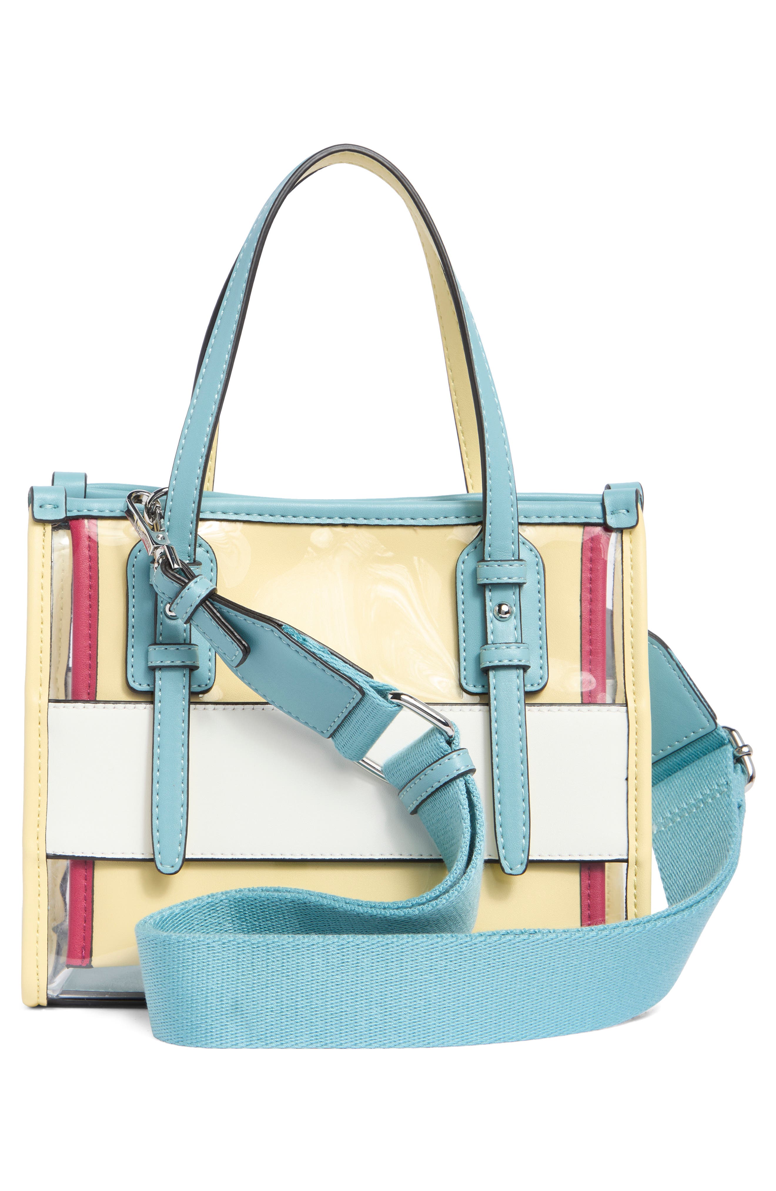 Calvin Klein Modern Essentials Clear Crossbody Bag, Alternate, color, Clear/ Multi