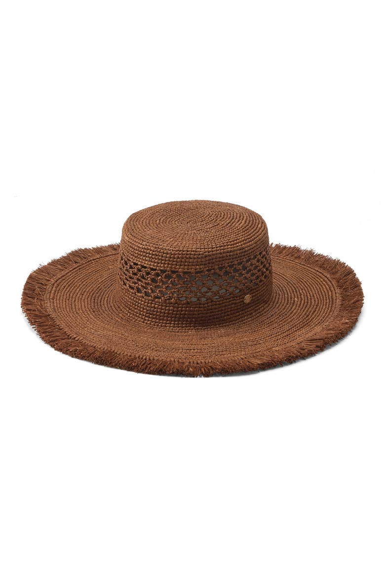 Ivy Raffia Boater, Main, color, NUTSHELL