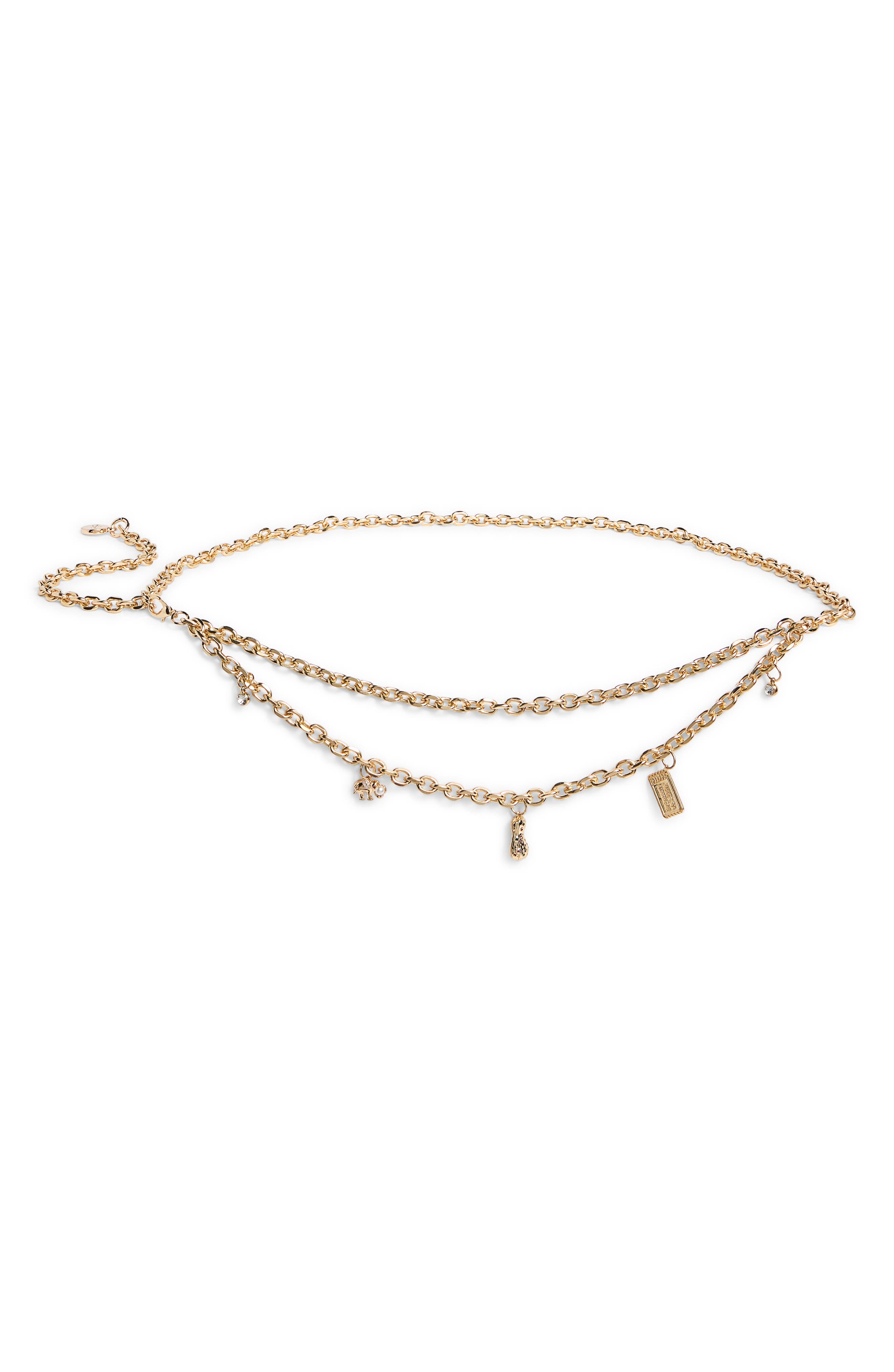 Kate Spade New York circus charm chain belt