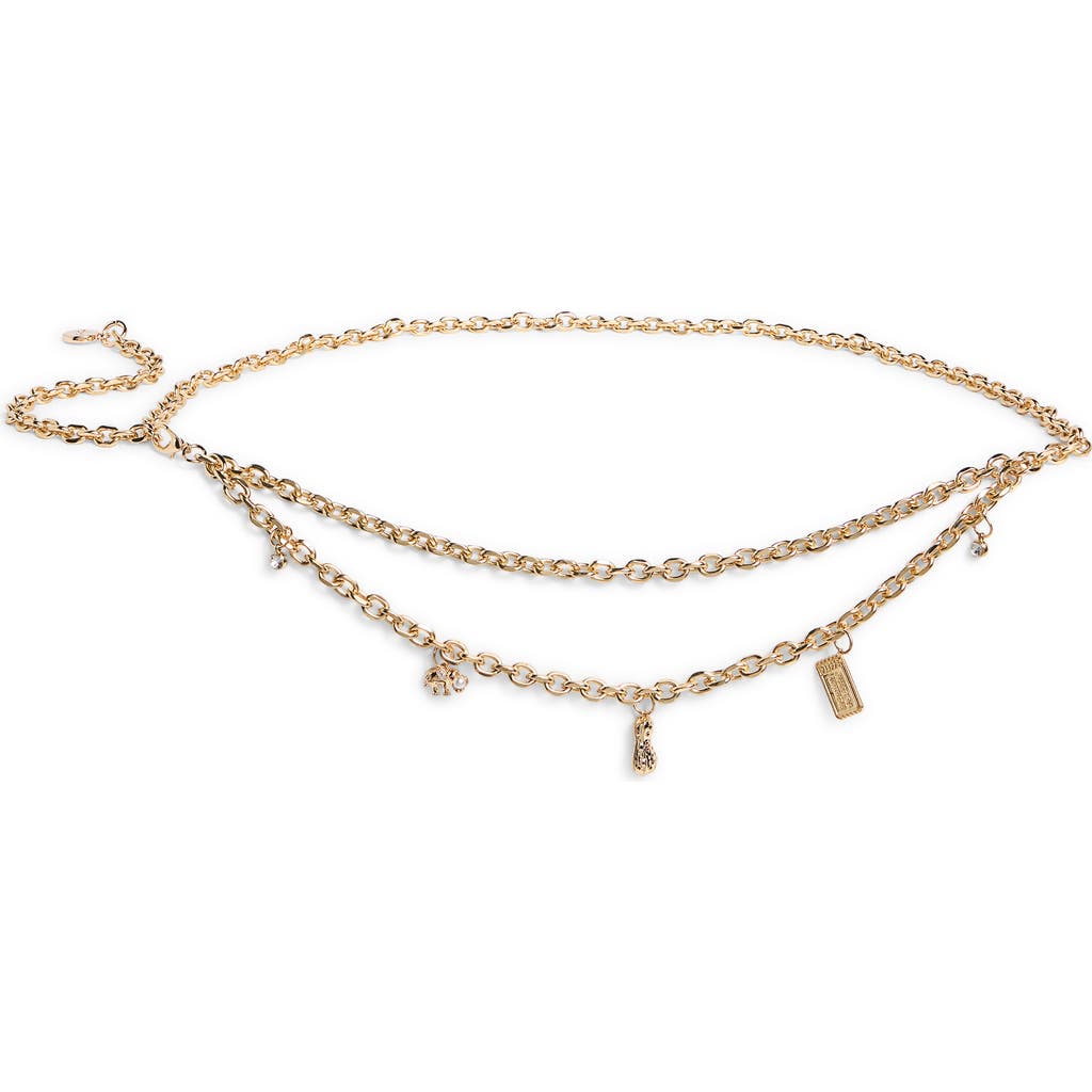 Kate Spade New York Circus Charm Chain Belt In Gold