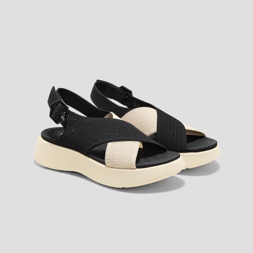 Vivaia Adaptall Sport Sandals In Black Ivory