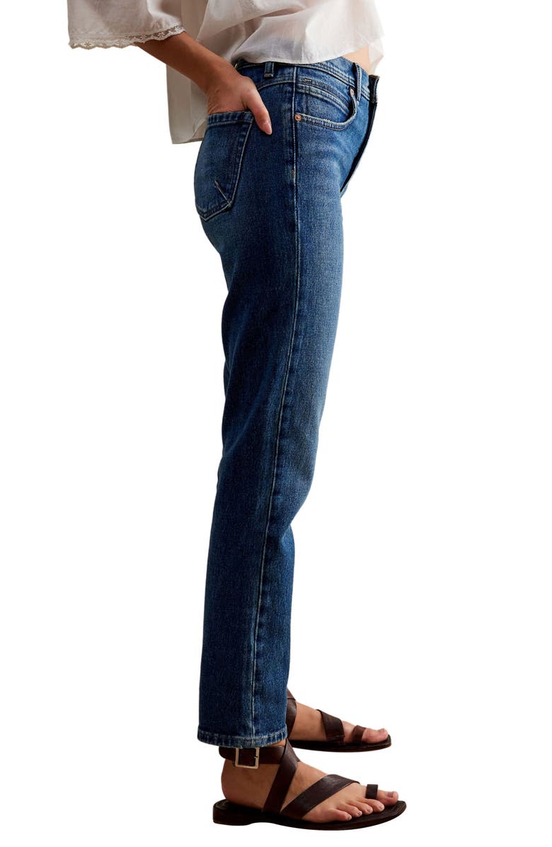 Free People Leila High Rise Slim Leg Jeans, Alternate, color, 
