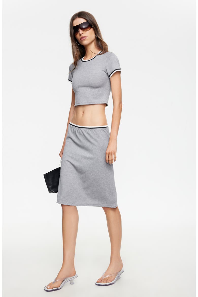 Laguna Midi Skirt, Alternate, color, GREY