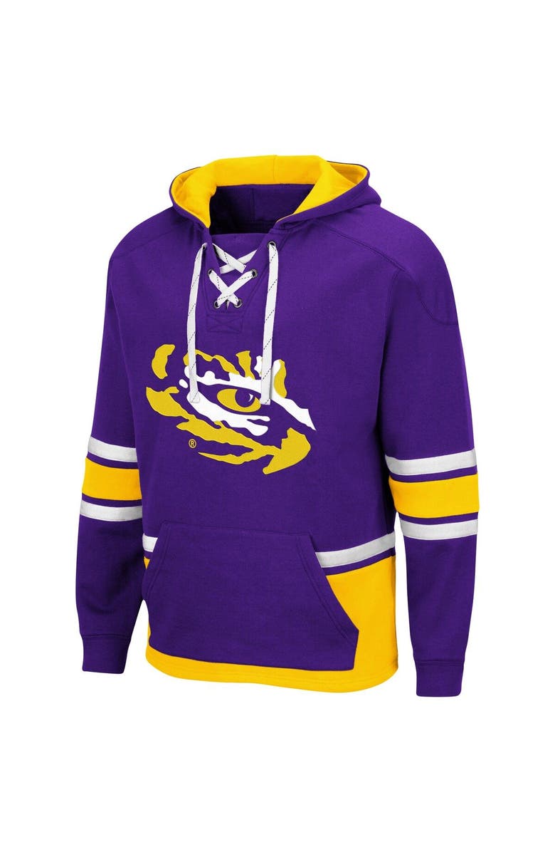 COLOSSEUM Men's Colosseum Purple LSU Tigers Lace Up 3.0 Pullover Hoodie, Alternate, color, Purple
