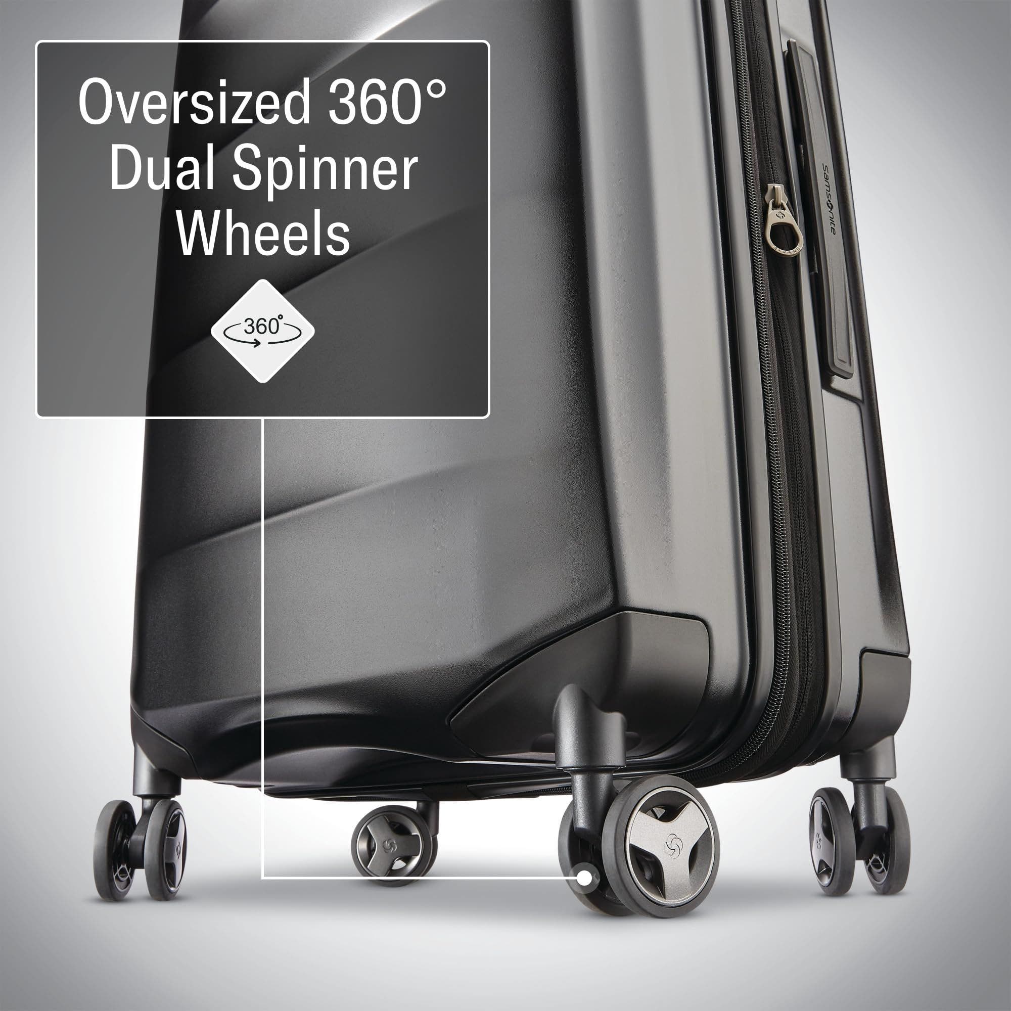 Samsonite Octiv Hardside Spinner 3-Piece Luggage Set, Alternate, color, Stealth Black