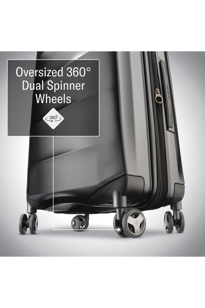 Octiv Hardside Spinner 22-Inch Carry-On Luggage, Alternate, color, STEALTH BLACK