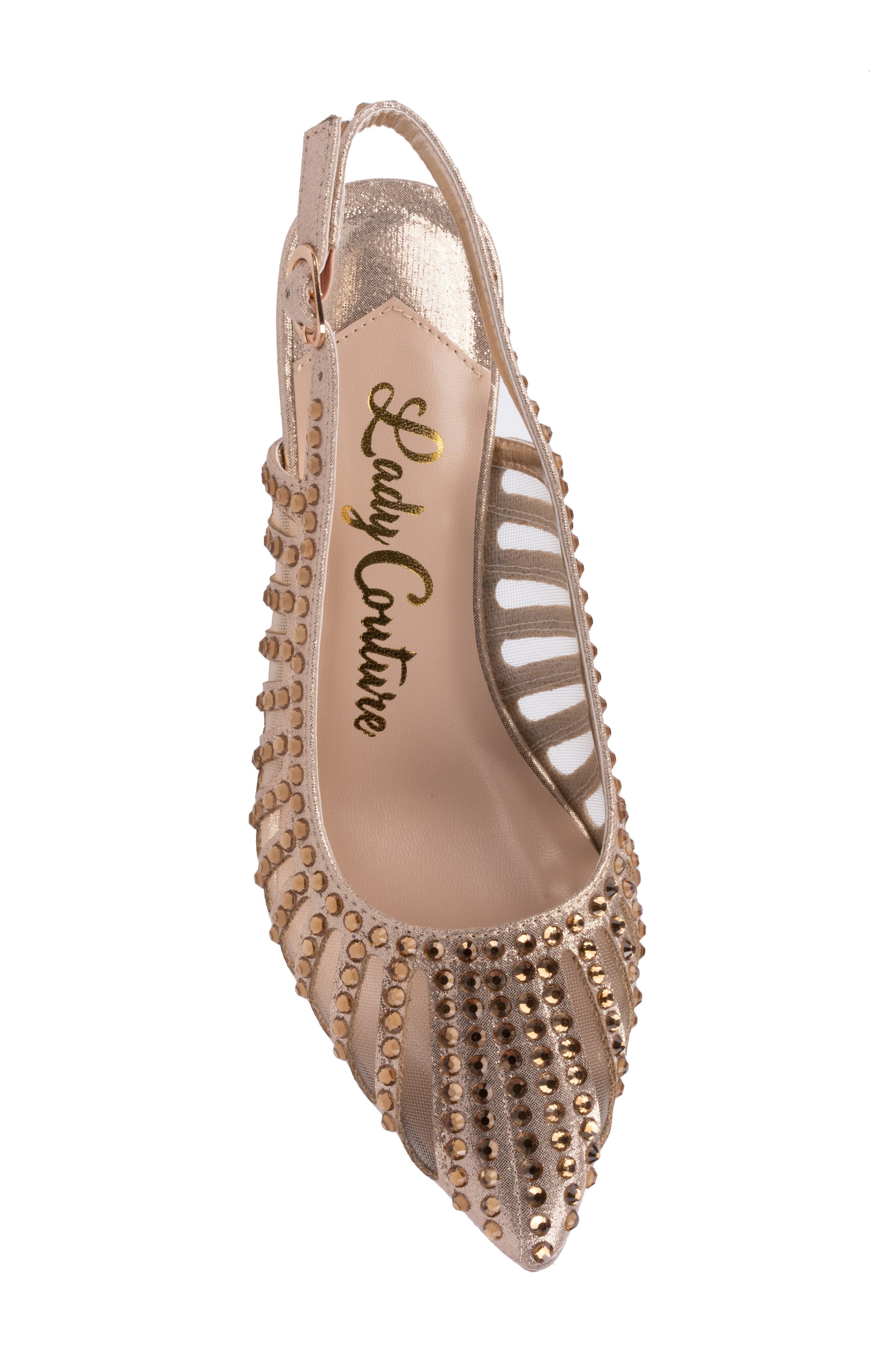 Rosita Slingback Pump, Alternate, color, GOLD