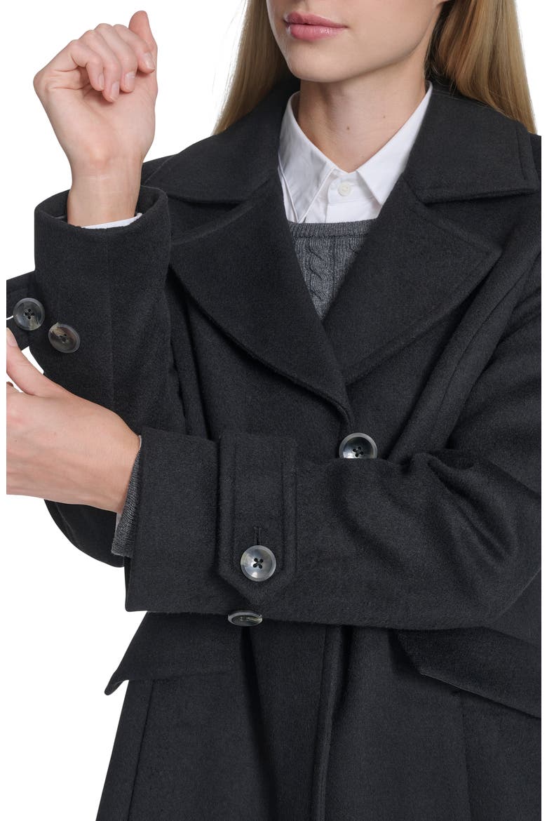 Wool Blend Coat, Alternate, color, BLACK