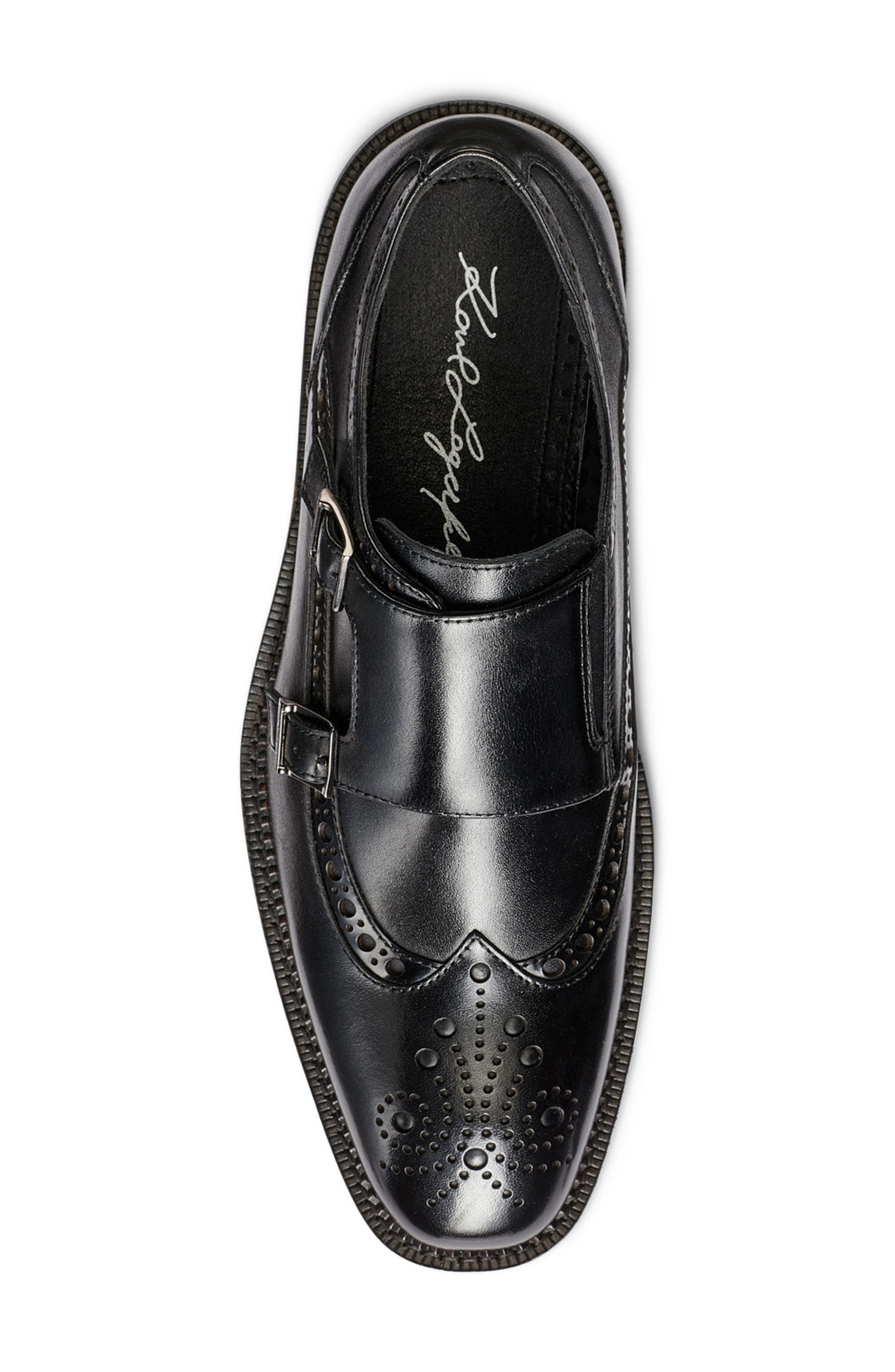 KARL LAGERFELD PARIS Double Strap Monk Wingtip Shoe, Alternate, color, 