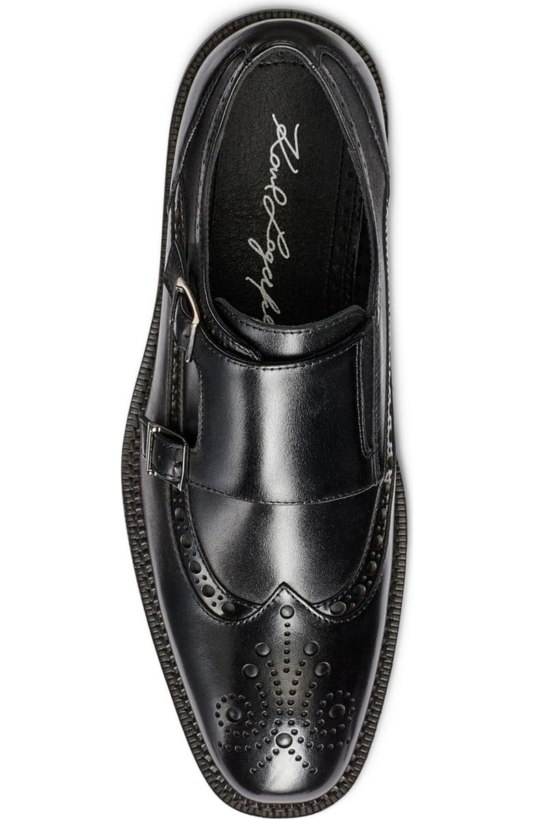 KARL LAGERFELD PARIS Double Strap Monk Wingtip Shoe, Alternate, color,