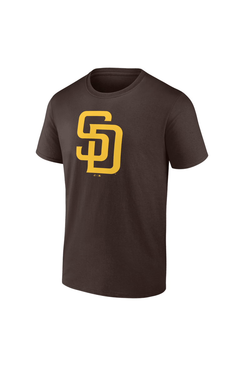 Men's Logo Athletic Brown San Diego Padres Official Logo T-Shirt, Alternate, color, Brown