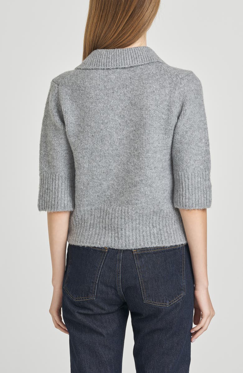 WAYF Harlow Cardigan, Alternate, color, Heather Grey