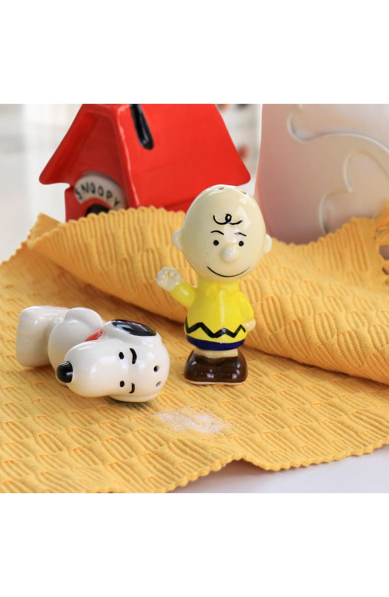 PEANUTS Classical Pals Charlie Brown and Snoopy Figurine Salt and Pepper Shaker Set, Alternate, color, Multi