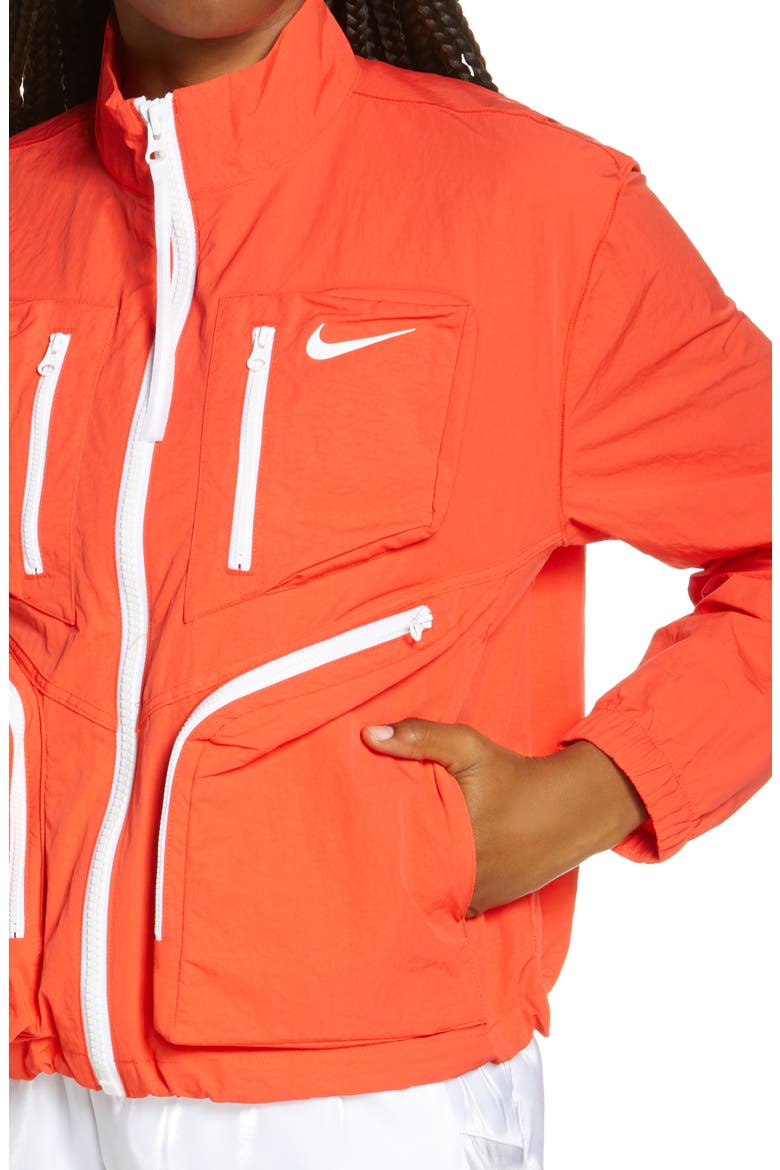 Sportswear Tech Pack Woven Jacket, Alternate, color, CHILE RED