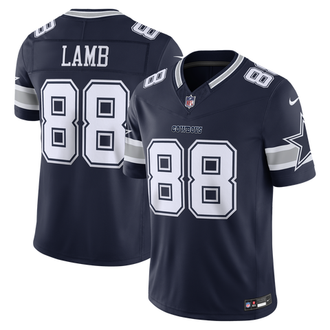 Men's Nike CeeDee Lamb Navy Dallas Cowboys Team Vapor F.U.S.E. Stitched Limited Jersey