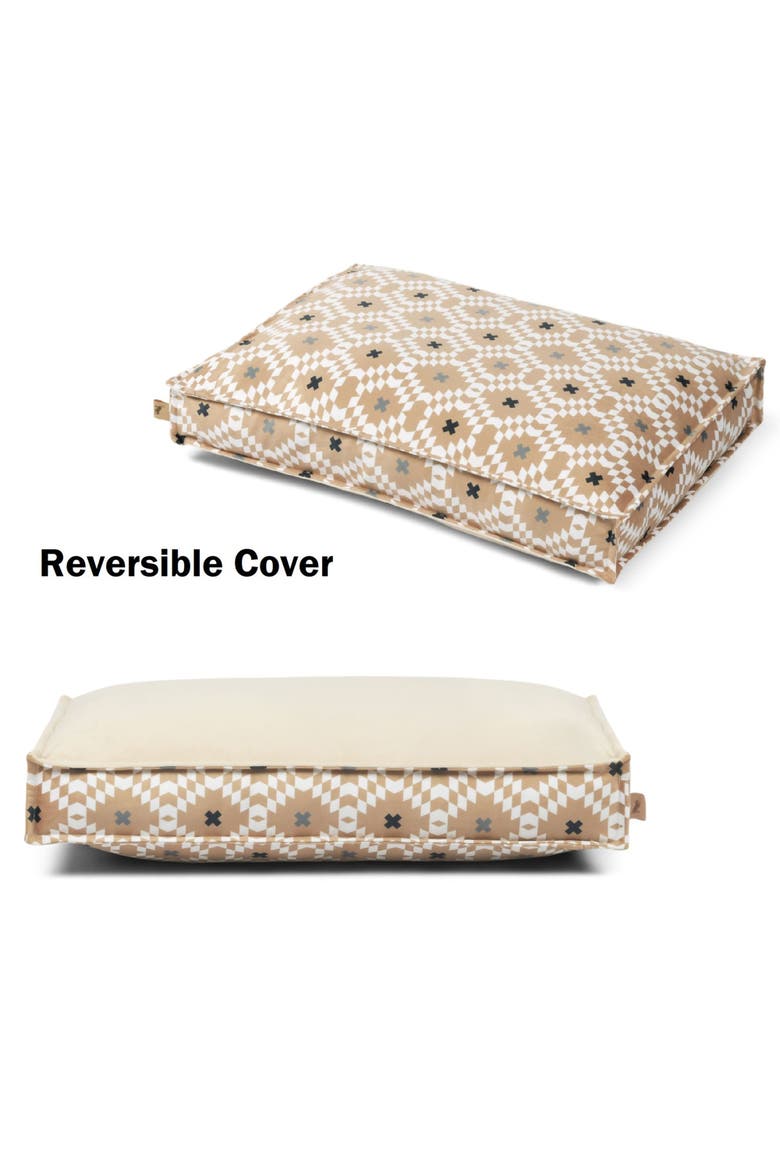 Boxy Bed Marina Sand, Small, Velvet Dog Mat, Machine Washable, Alternate, color, Multicolored