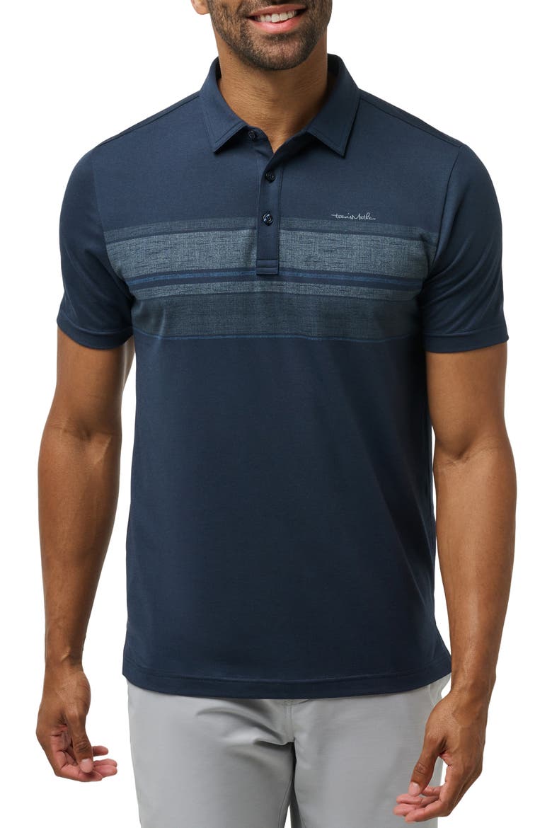 Strictly Speaking Chest Stripe Polo, Main, color, TOTAL ECLIPSE