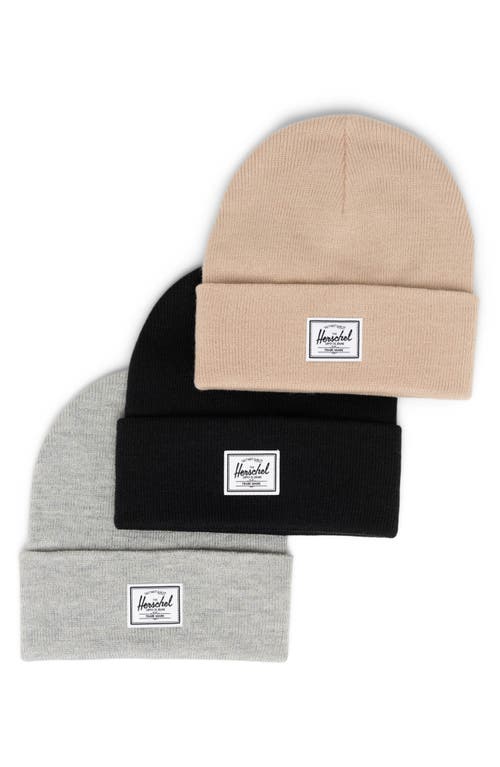 HERSCHEL SUPPLY CO HERSCHEL SUPPLY CO. ASSORTED 3-PACK ELMER BEANIES