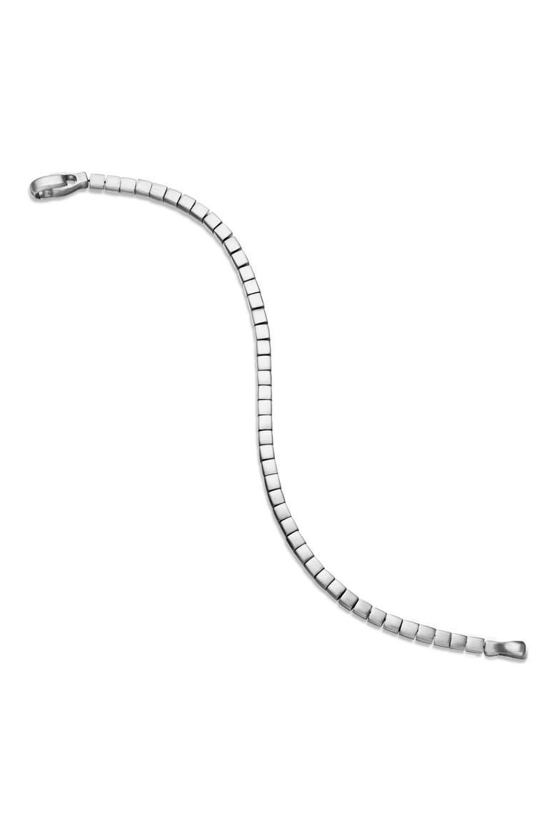 Spiritual Beads Cushion Bracelet in Sterling Silver, 4mm, Alternate, color, SILVER