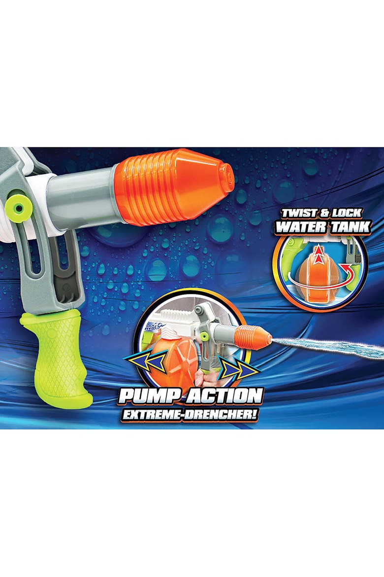 Water Blaster, Shockwave, Pump Action Drencher Toy, Alternate, color, Multicolored