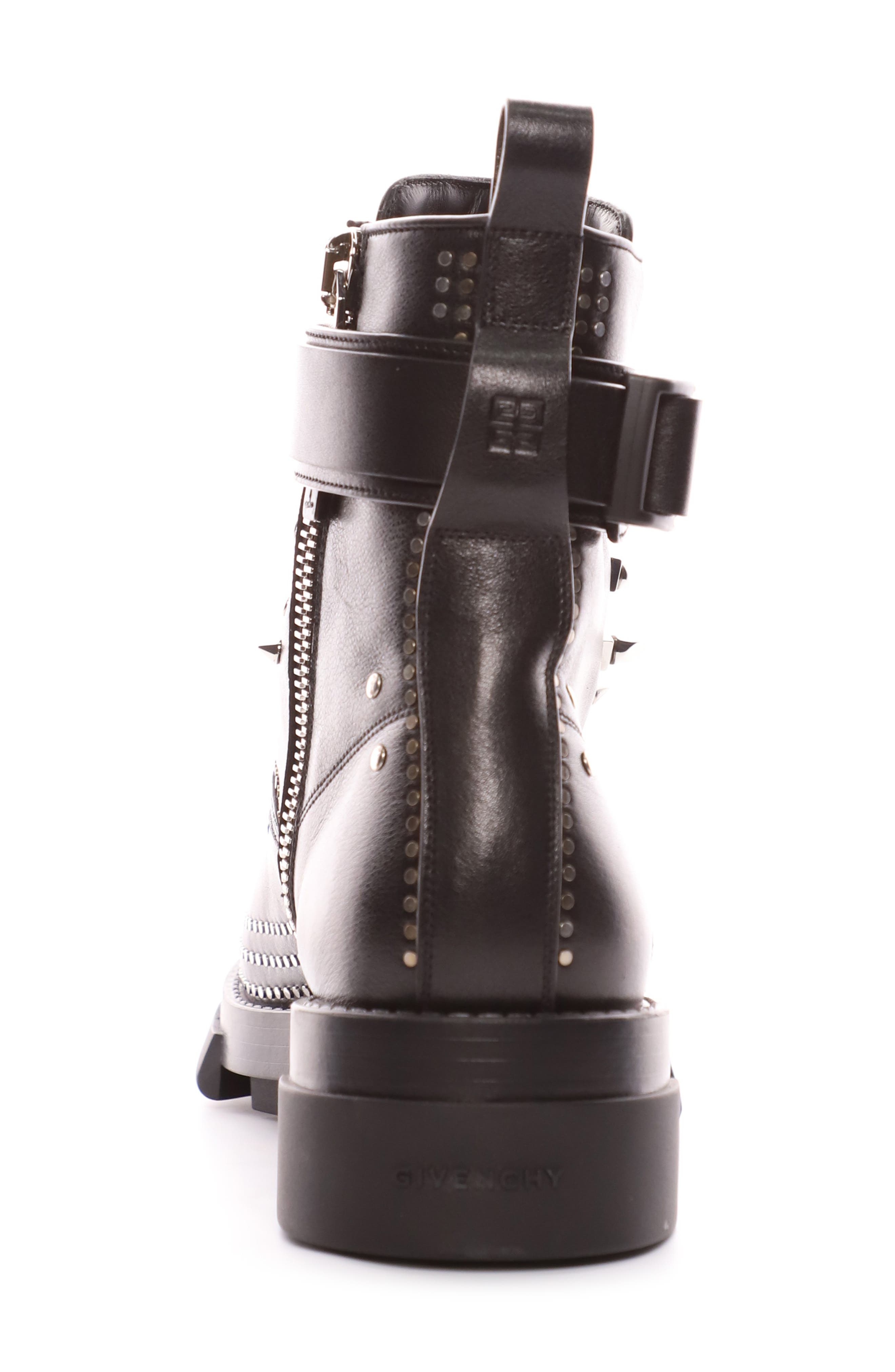 Givenchy Terra 4G Studded Combat Boot, Alternate, color, 