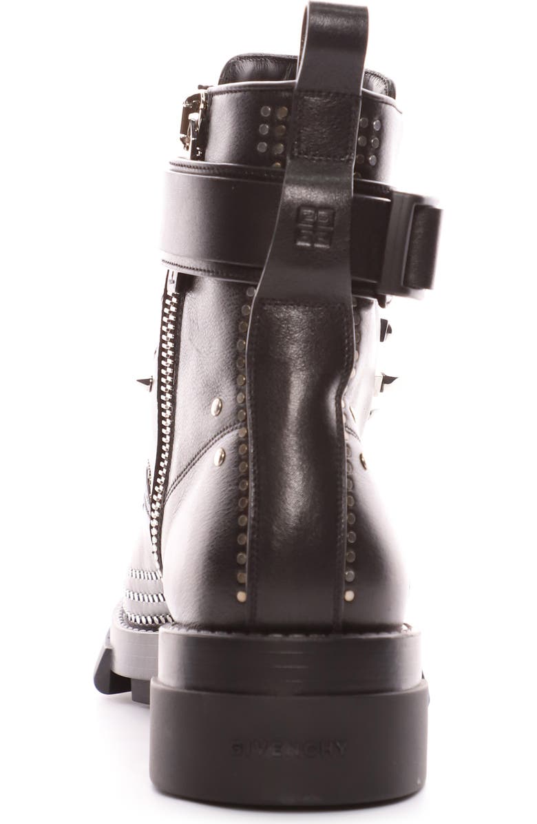 Givenchy Terra 4G Studded Combat Boot, Alternate, color,
