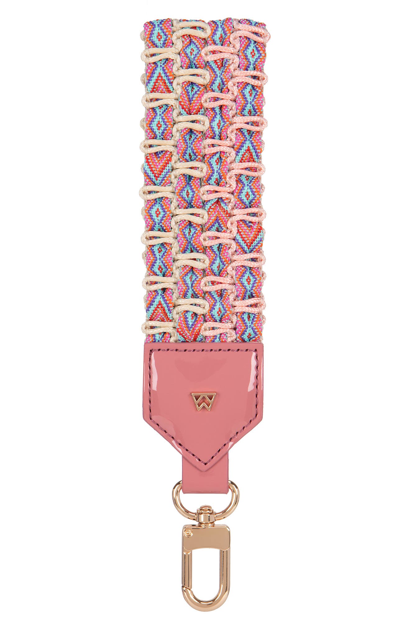 Keep on Cruisin' Woven Key Chain, Main, color, ROSE