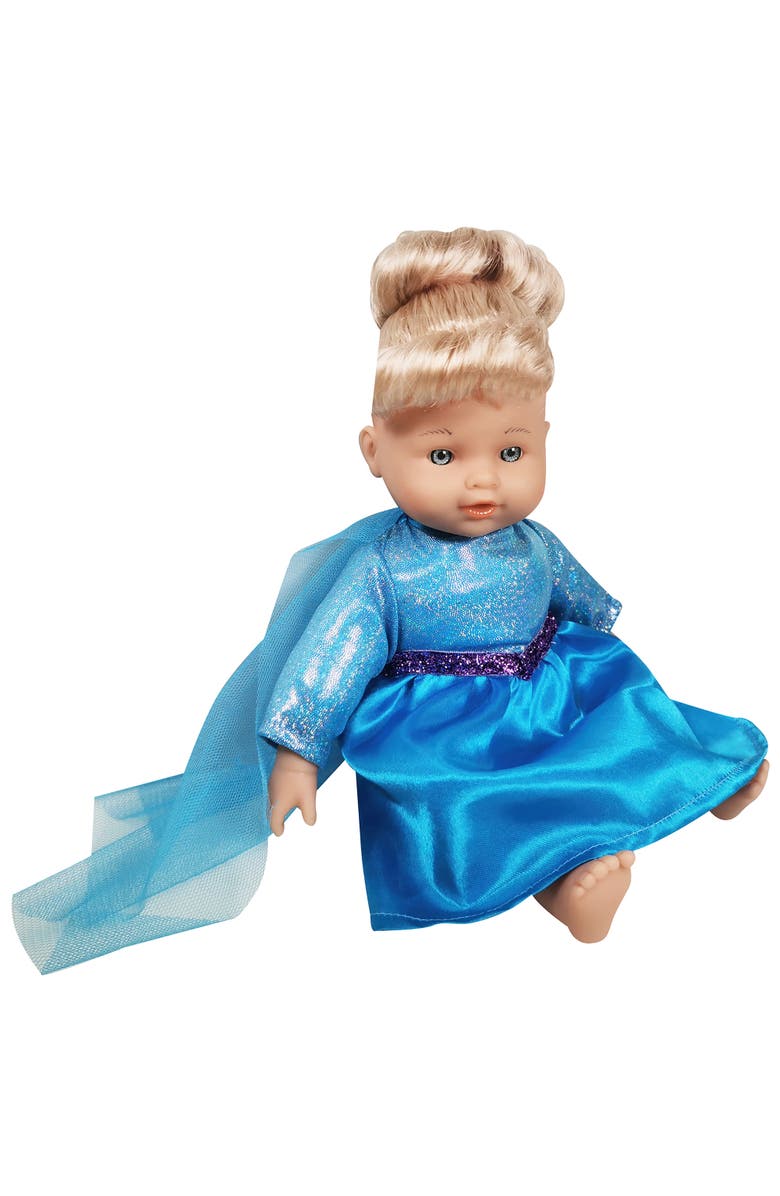Lissi Doll Stroller Set 12 Inch Princess Ella Doll Blue Gown, Alternate, color, Multicolored