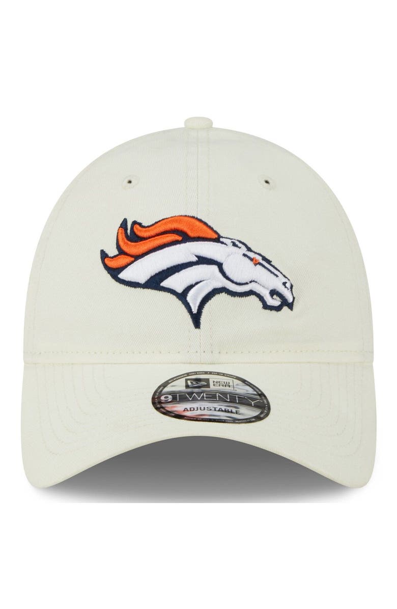 New Era Men's New Era Cream Denver Broncos Core Classic 2.0 9TWENTY Adjustable Hat, Alternate, color, 