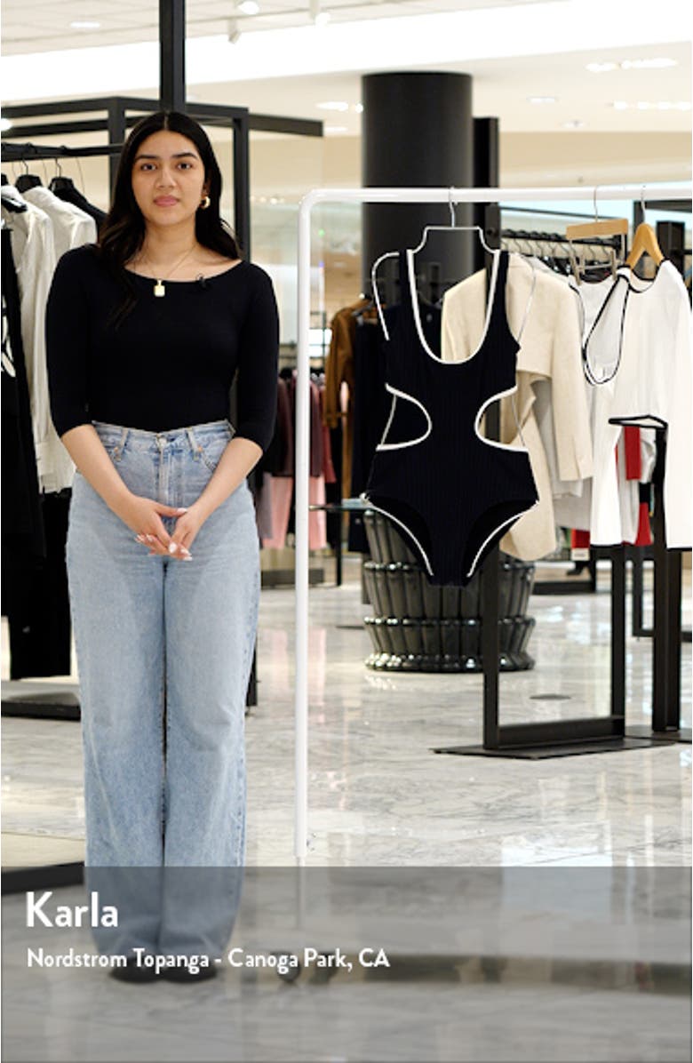 Sarah Cutout Rib One-Piece Swimsuit, sales video thumbnail