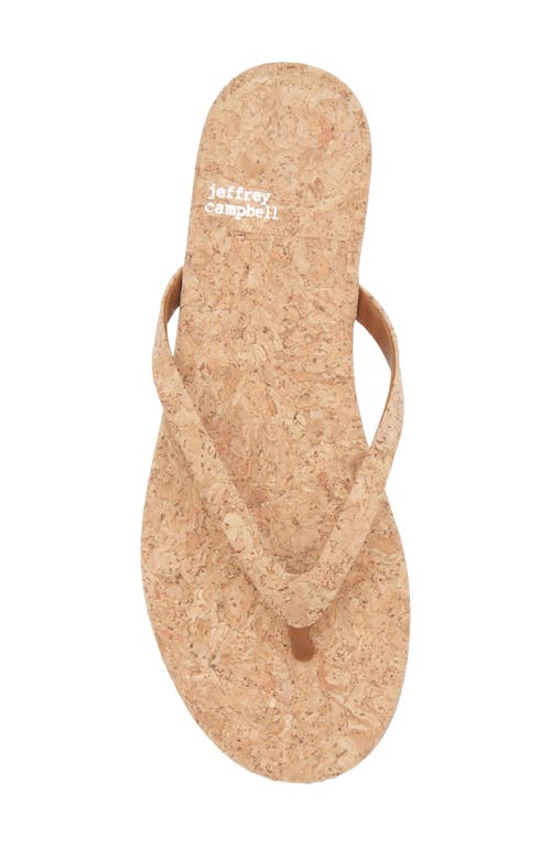 Jeffrey Campbell Kierra Flip Flop In Neutral