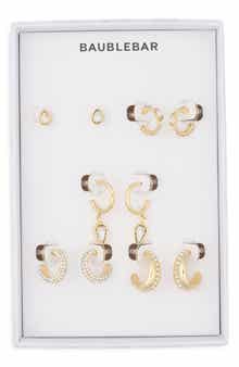 Pavé Crystal Set of 5 Earrings