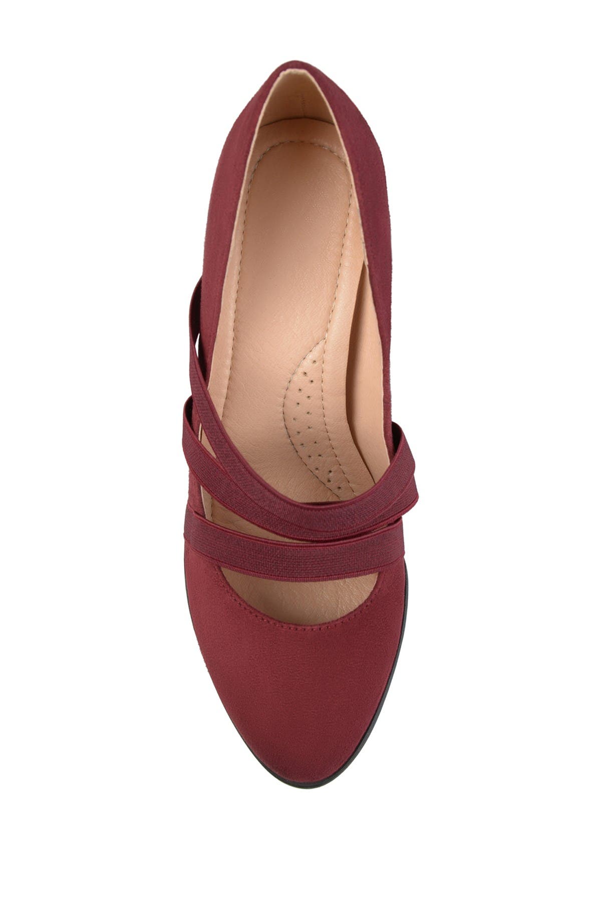 JOURNEE Loren Strappy Pump, Alternate, color, WINE