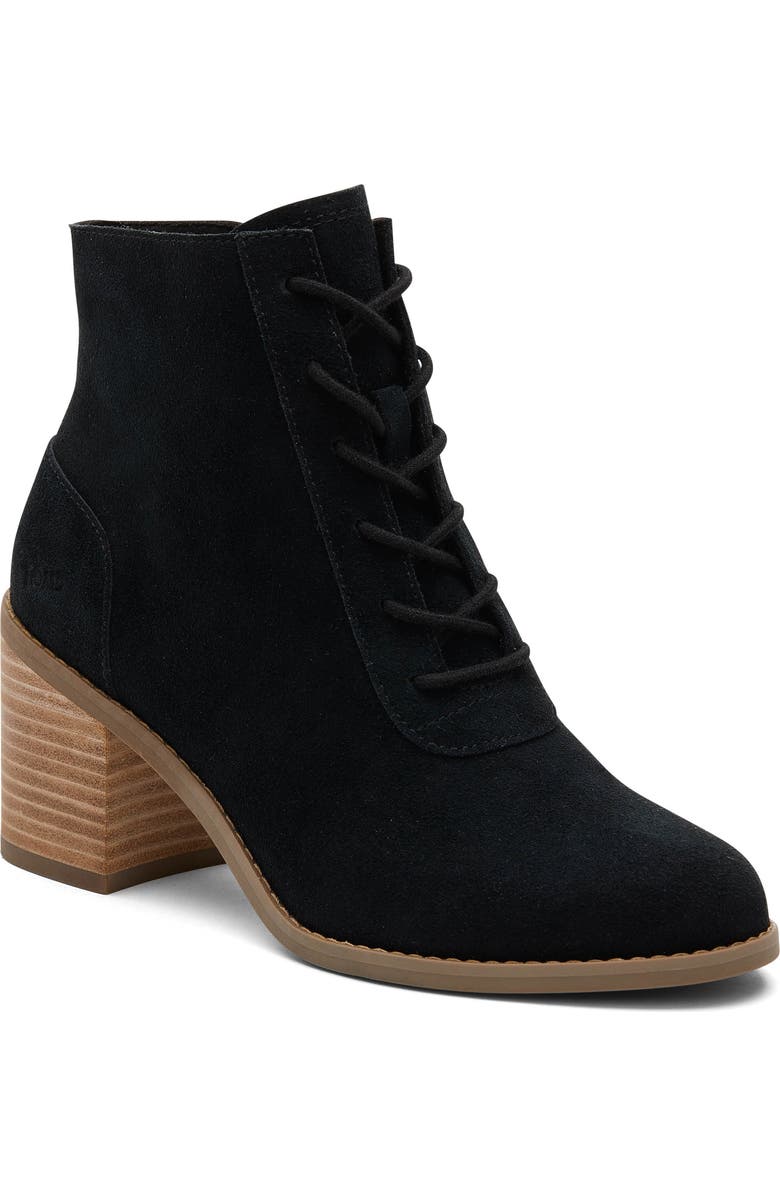 TOMS Evelyn Lace-Up Bootie, Main, color,