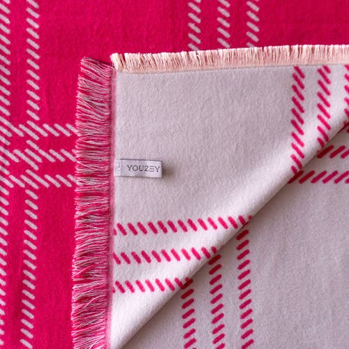 Youzey Cozylux Ultimate Comfort Reversible Blanket In Pink