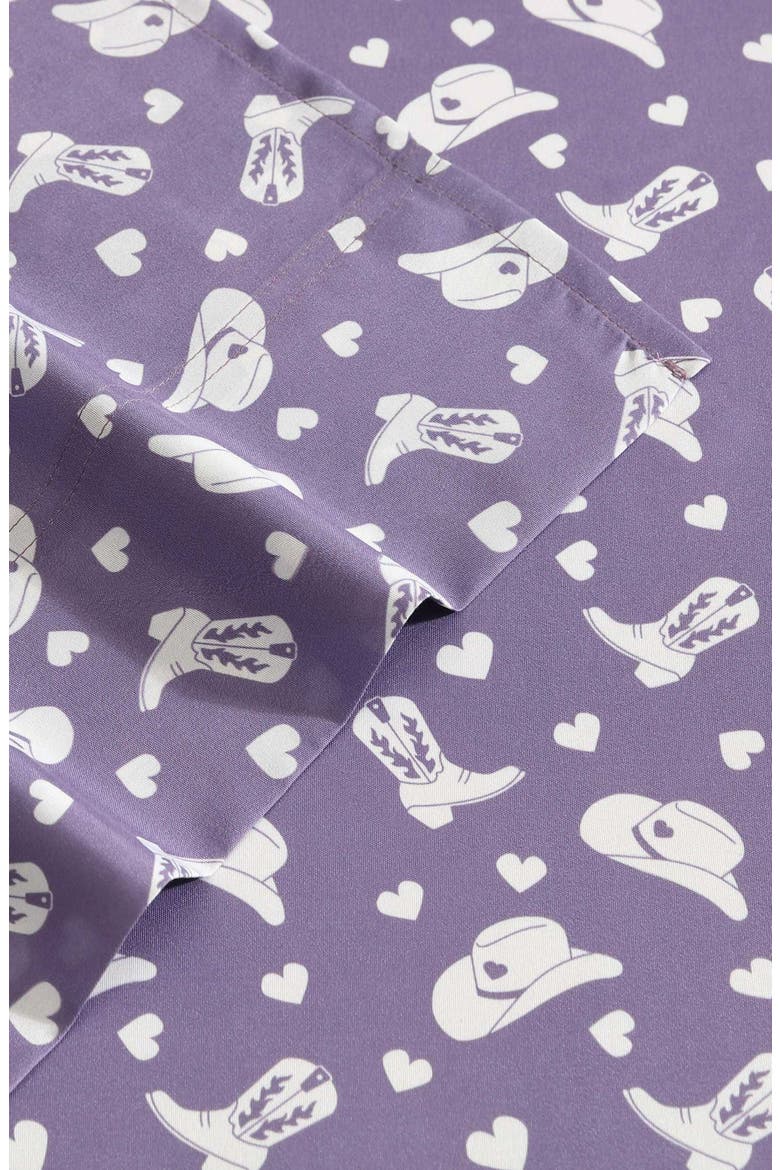 Cowgirl Disco Sheet Set, Alternate, color, PURPLE