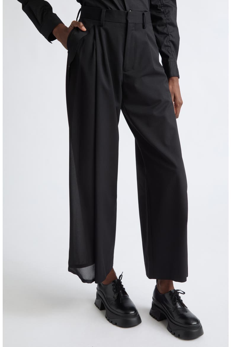 Wide Leg Pants, Alternate, color, BLACK