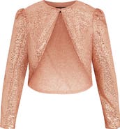 City Chic The Camila Sequin & Satin Bolero