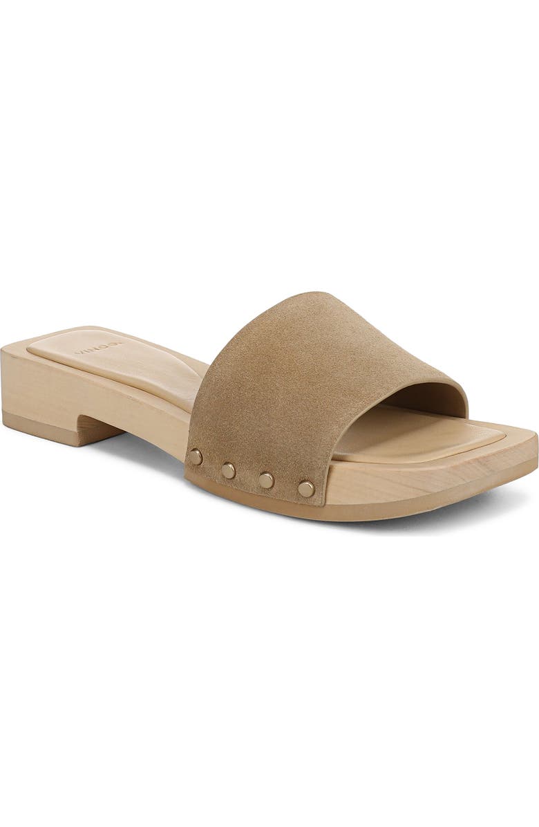 Vince Barbara Slide Sandal, Main, color, Wheat