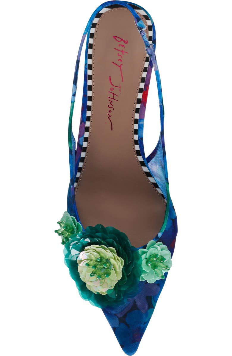 Betsey Johnson Audree Pointed Toe Slingback Pump, Alternate, color,