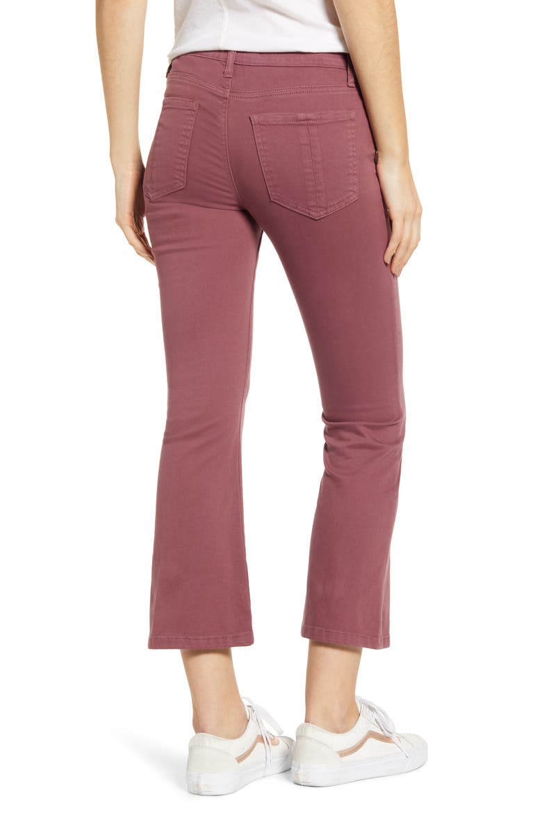 Crop Flare Jeggings, Alternate, color, MAUVE