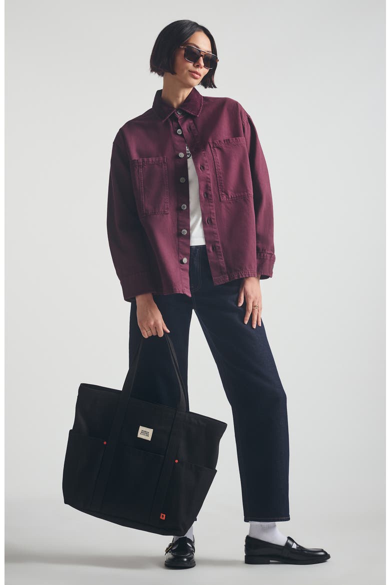 Corduroy Collar Overshirt, Alternate, color, WINDSOR WINE
