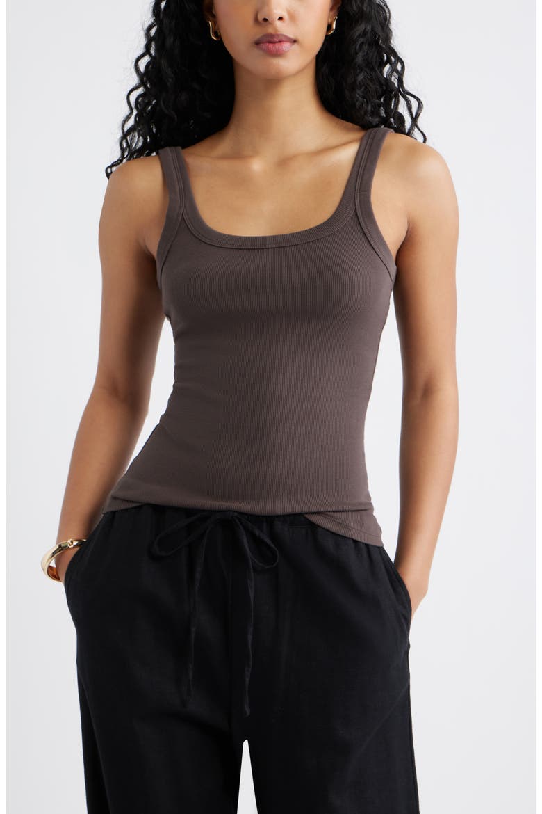 Rib Tank, Main, color, BROWN SEAL