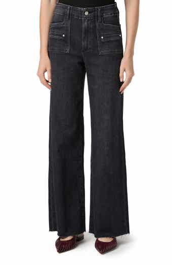 PAIGE Anessa Welt Pocket High Waist Wide Leg Jeans