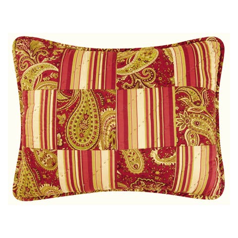 Firenze Pieced Thanksgiving Accent Pillow, 12" x 16"
