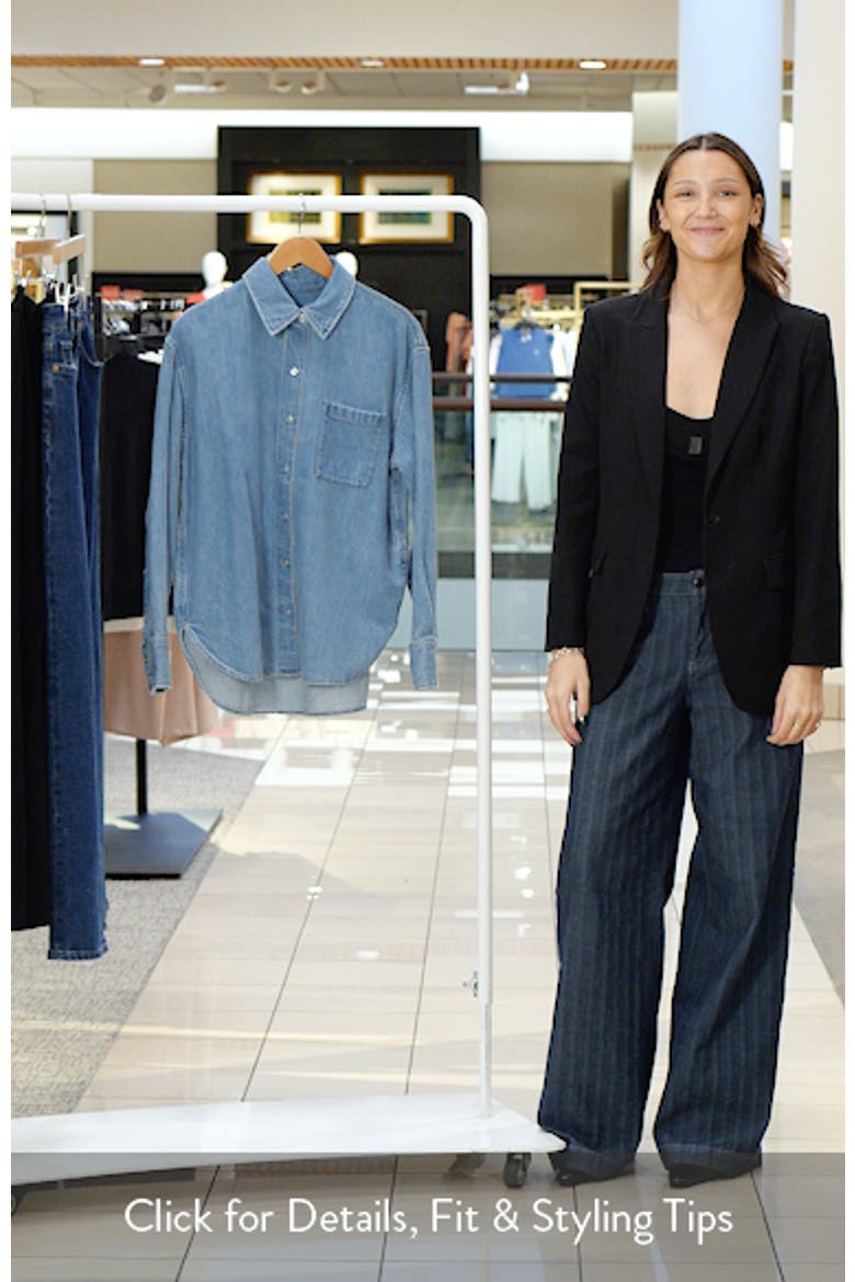 Connie Featherweight Denim Button-Up Shirt video