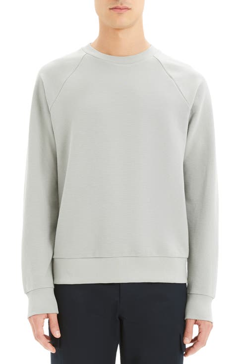 Otto Regular Fit Crewneck Pinstripe Sweatshirt