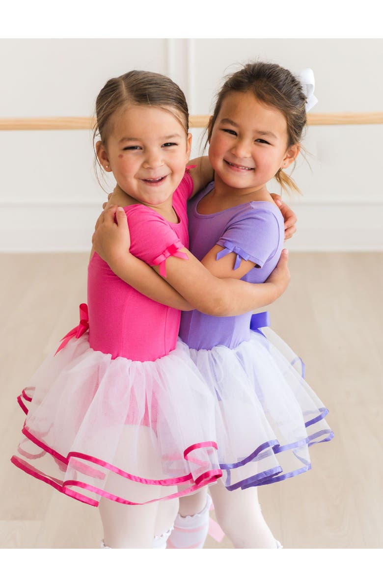 RuffleButts Girls Signature Tutu Leotard, Alternate, color, Wisteria Purple