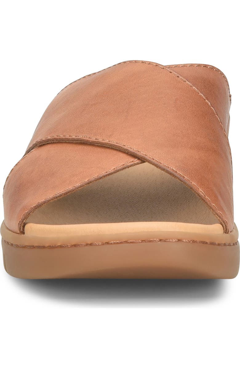 Børn Adia Slide Sandal, Alternate, color, Brown Leather