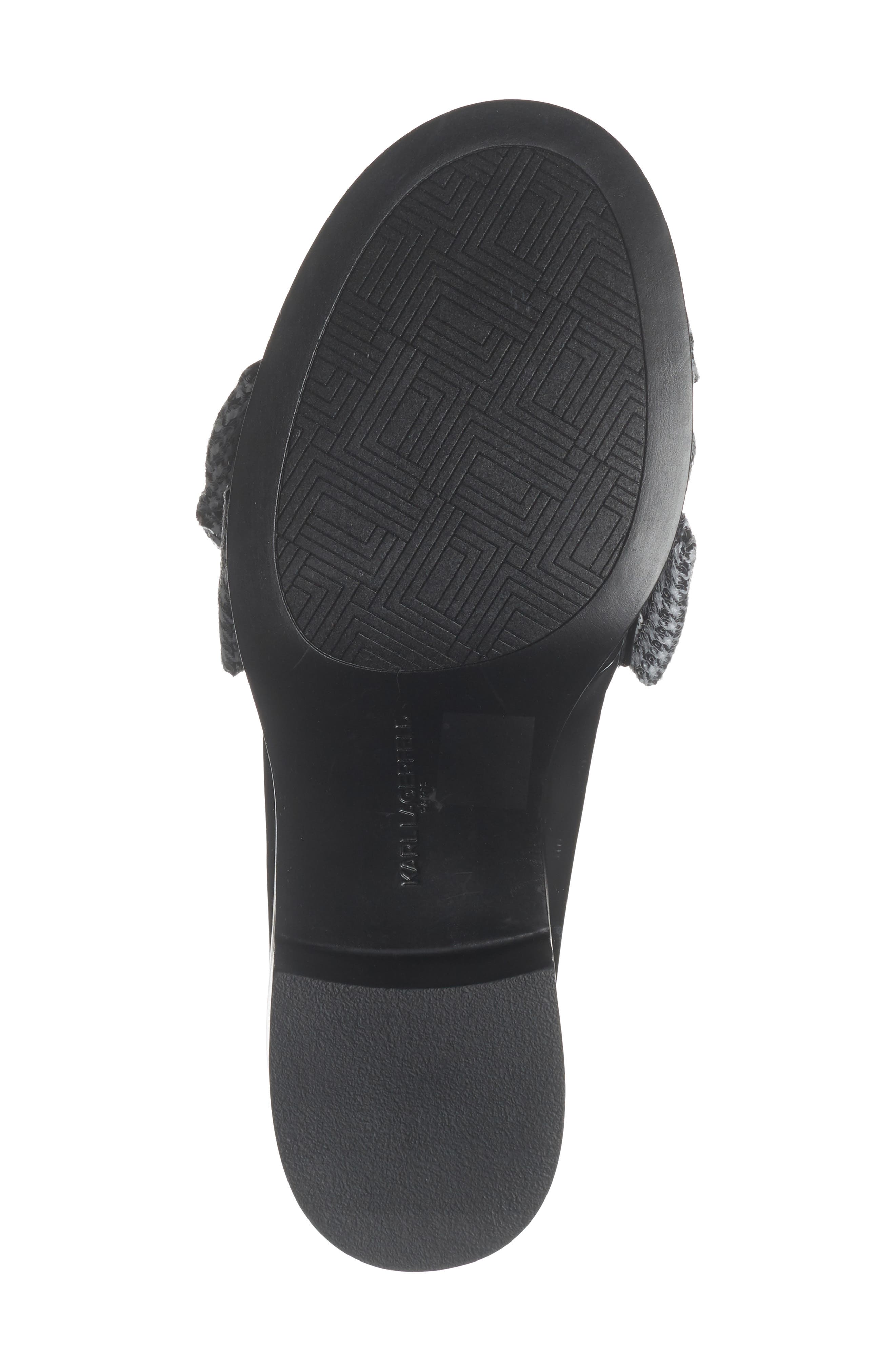 KARL LAGERFELD PARIS Camilia Bow Loafer, Alternate, color, Black/ White